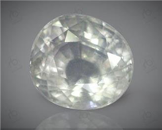 Natural Unheated & Untreated Certified White Sapphire 5.32 cts. ( 63561 )