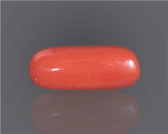 Natural Red Coral Certified  8.98 RTS - 52197