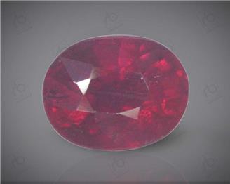 Natural Ruby (H & T) Certified  7.55CTS-36395